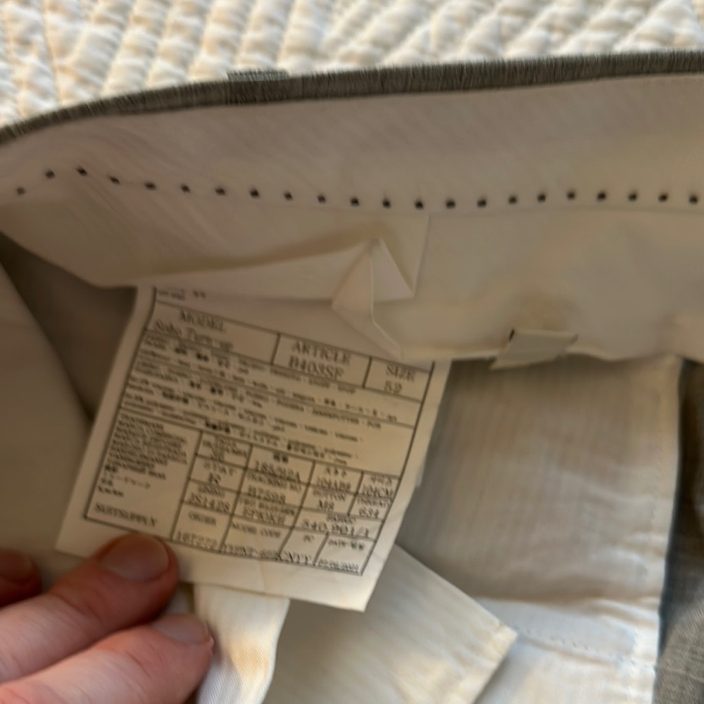 Suitsupply Gray Dress Pants with Flat-Front and Vertical Creases - Picture 4 of 5